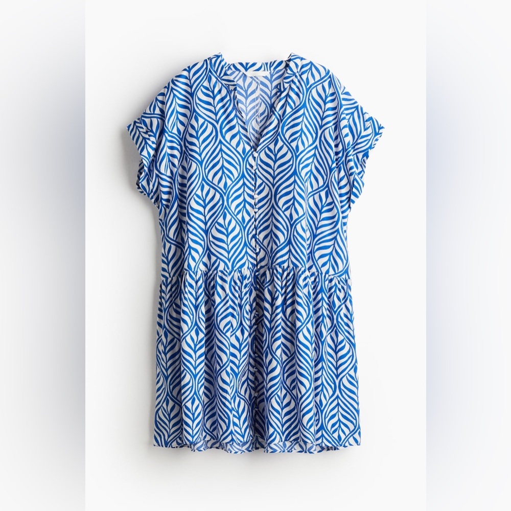 H&M crinkled tunic dress, size M, great condition!